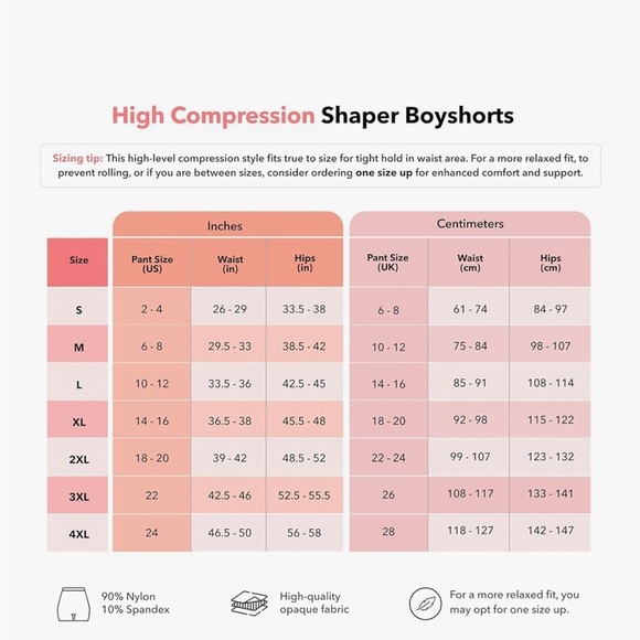 Shapermint All Day Every Day High-Waisted Shaper Boy Shorts Nude Size L NWT - Picture 14 of 15